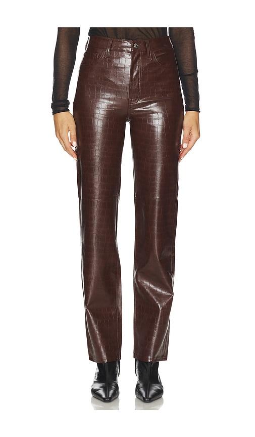 pistola cassie super high rise straight in brown. - size 25 (also in 28, 29)
