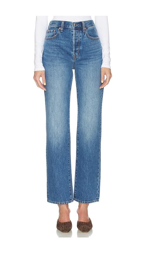 pistola cassie super high rise straight jeans in blue. - size 23 (also in 24, 25, 26, 27, 28, 29)