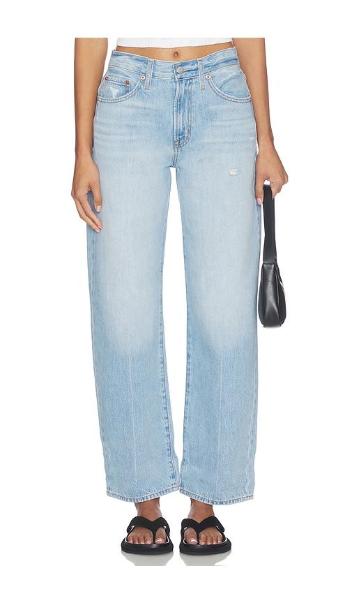 pistola donny rolled hem boyfriend jeans in blue. - size 23 (also in 24, 25, 26, 27, 29)