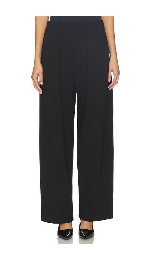 pistola eden pleated ponte trouser in black. - size 25 (also in 26, 27, 28, 31, 32)