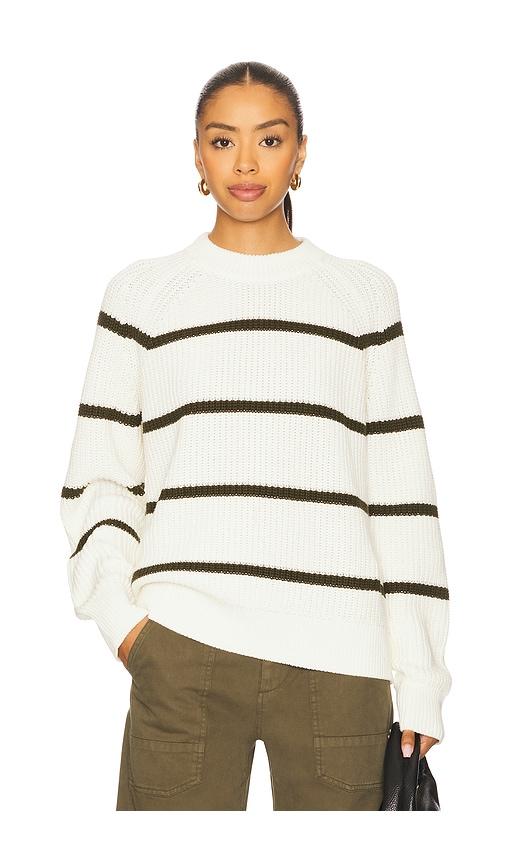pistola edie raglan crewneck in white. - size l (also in xl)