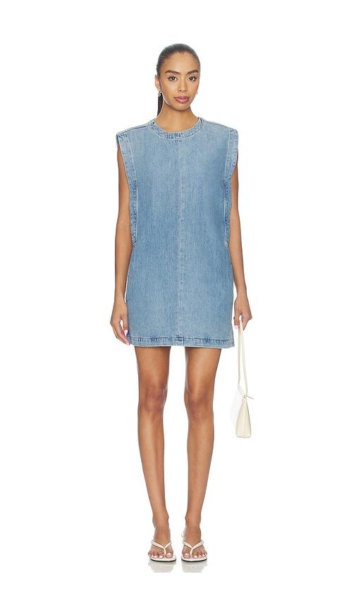 pistola karla tunic mini dress in blue. - size l (also in xs, s, m)