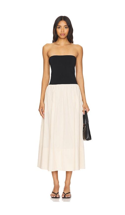 pistola mavo dress in black,cream. - size l (also in m)
