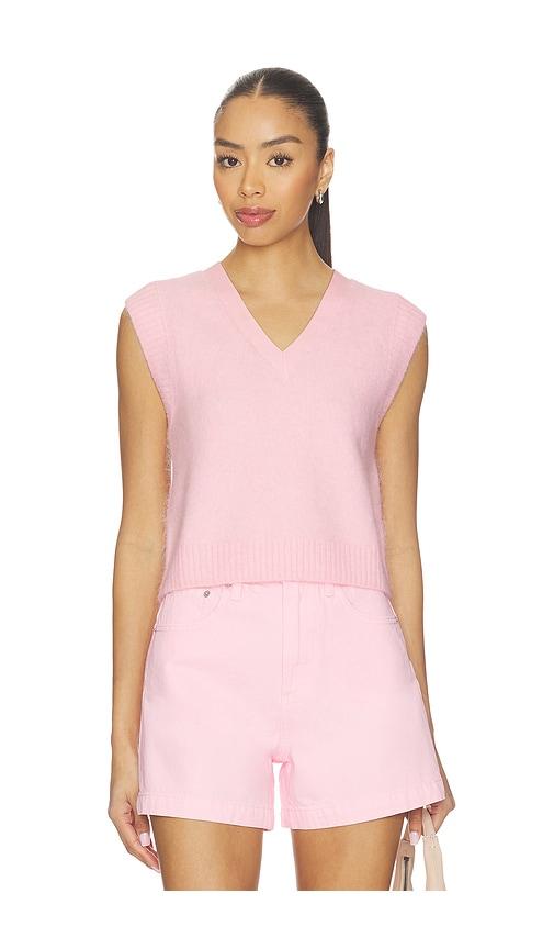 pistola maxine sweater vest top in pink. - size l (also in m, s, xl, xs)