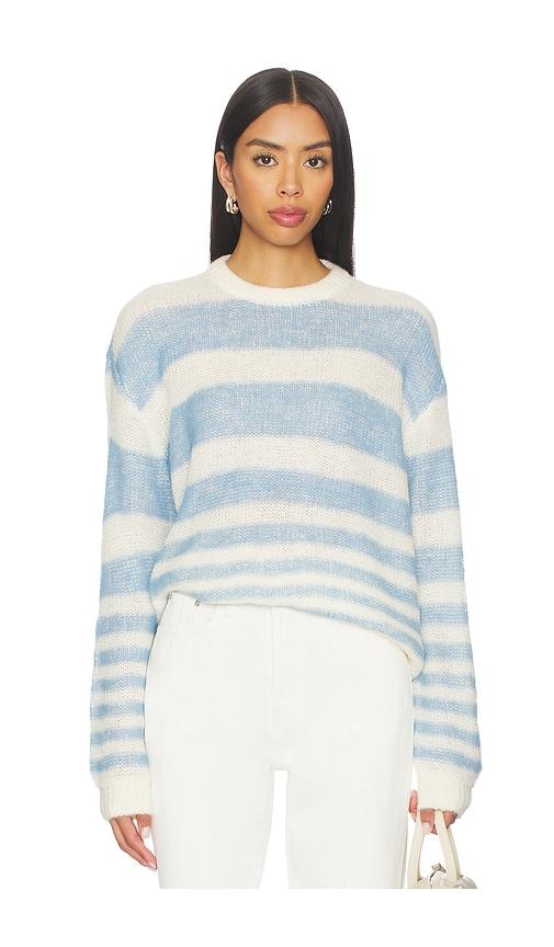 pistola moa striped bubble sweater in blue,white. - size l (also in xs, m)