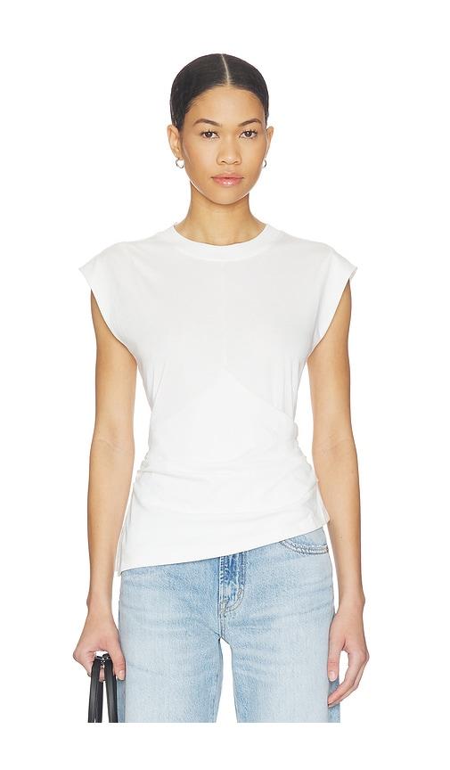 pistola nya draped tee shirt in white. - size m (also in xs, s)