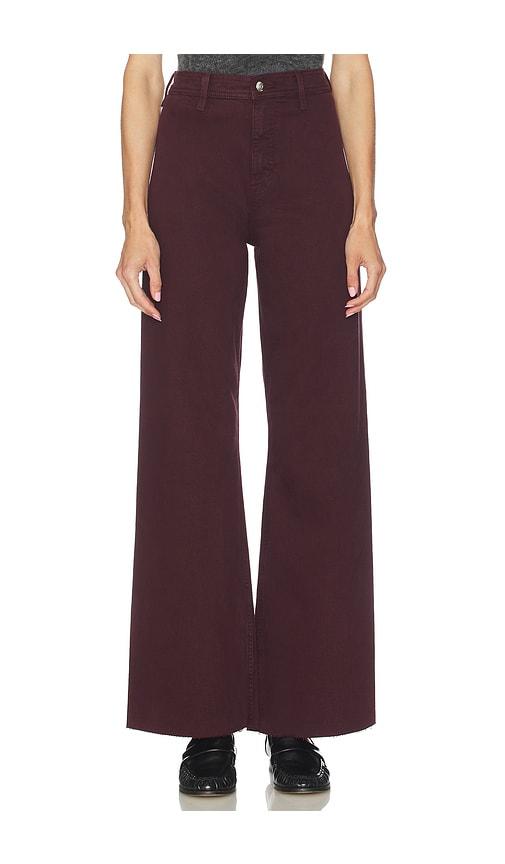 pistola penny high rise wide leg jeans in wine. - size 26 (also in 29)