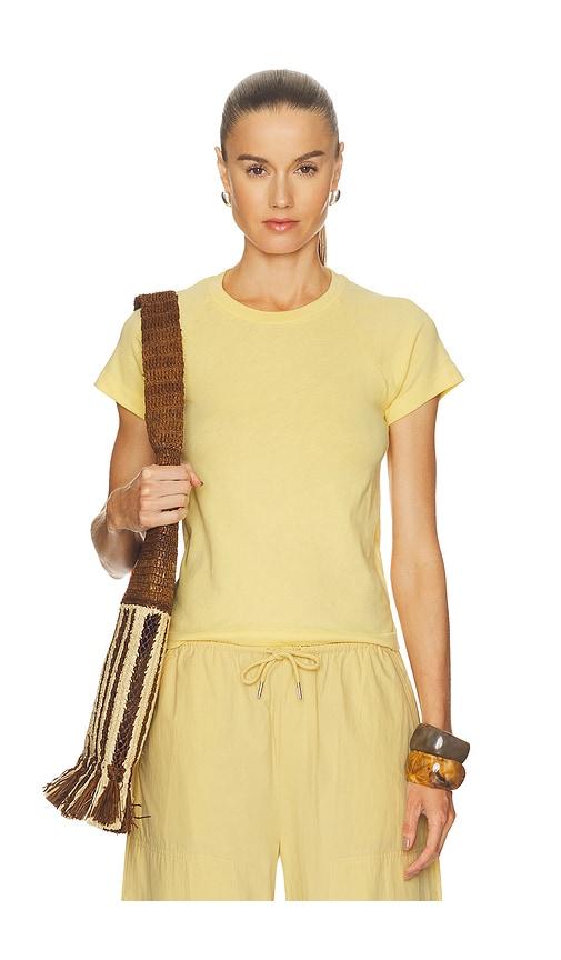 pistola ryn shrunken raglan tee in yellow. - size m (also in xs, s)