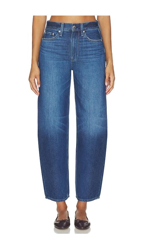 pistola sacha high rise relaxed barrel jeans in blue. - size 23 (also in 24, 25, 26, 27, 28, 29, 30, 31, 32)