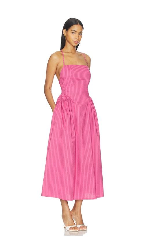 pistola sadee open back dress in pink. - size m (also in s)