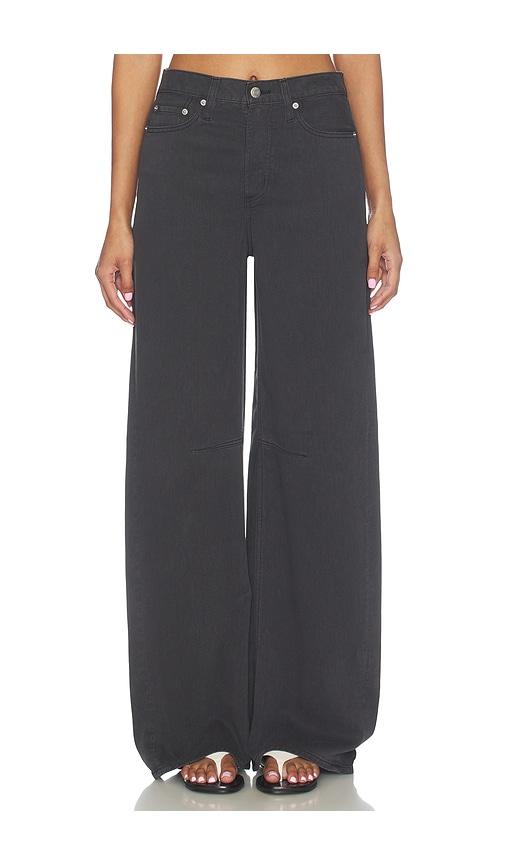 pistola sydney high rise wide leg jeans in black. - size 24 (also in 25, 26, 27, 28, 29, 30, 31, 32, 33)