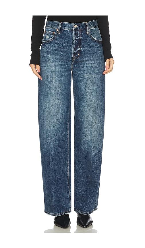 pistola tate high rise bowed wide jeans in blue. - size 26 (also in 27)