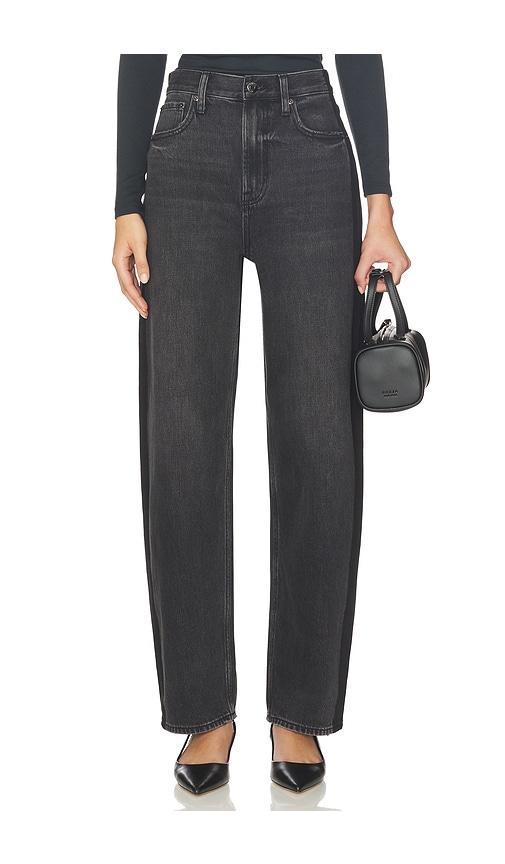 pistola wes high rise barrel jeans in black. - size 25 (also in 30)