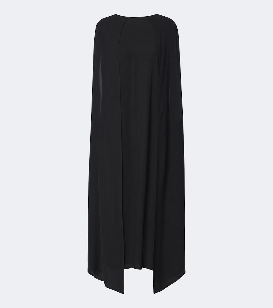 plan c caped midi dress