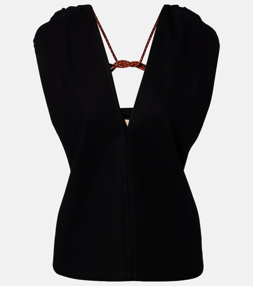 plan c cotton crêpe top
