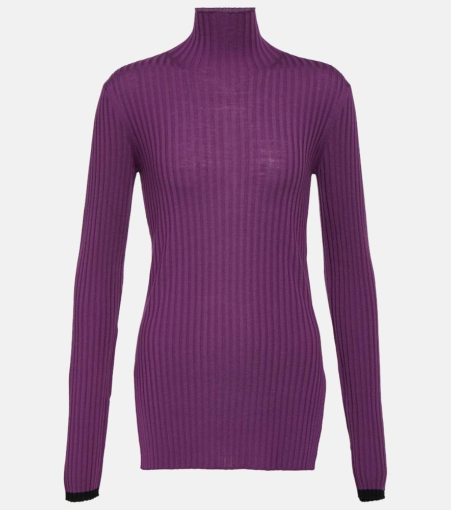 plan c ribbed-knit wool sweater