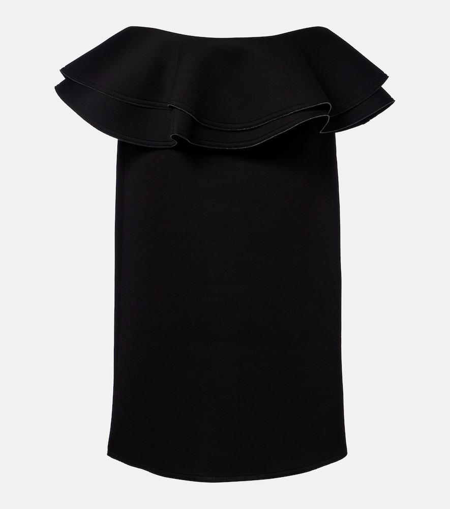 plan c ruffled midi skirt