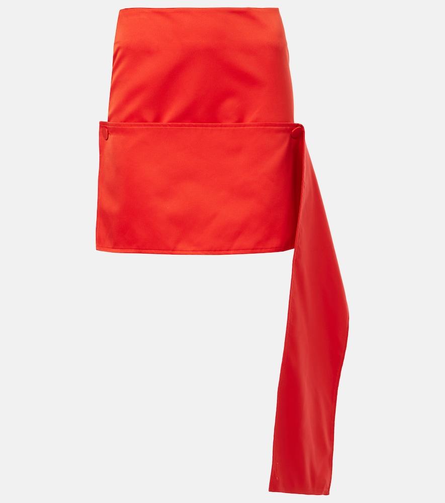 plan c satin miniskirt