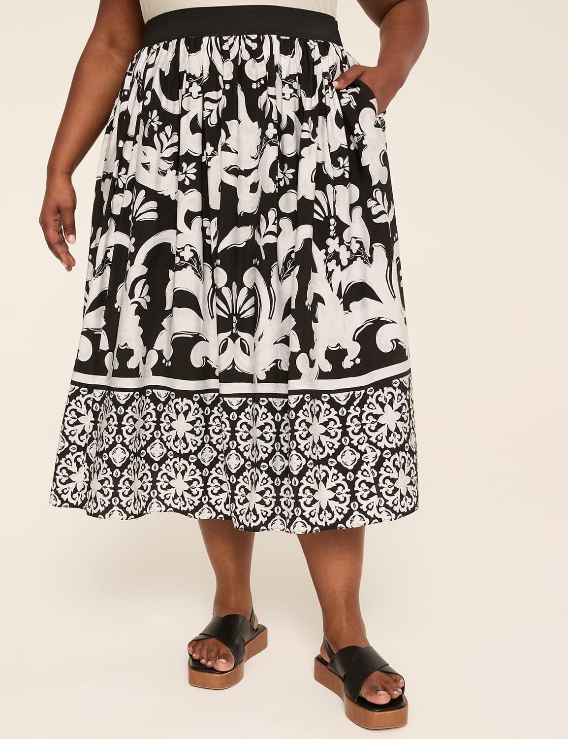 pleated maxi skirt