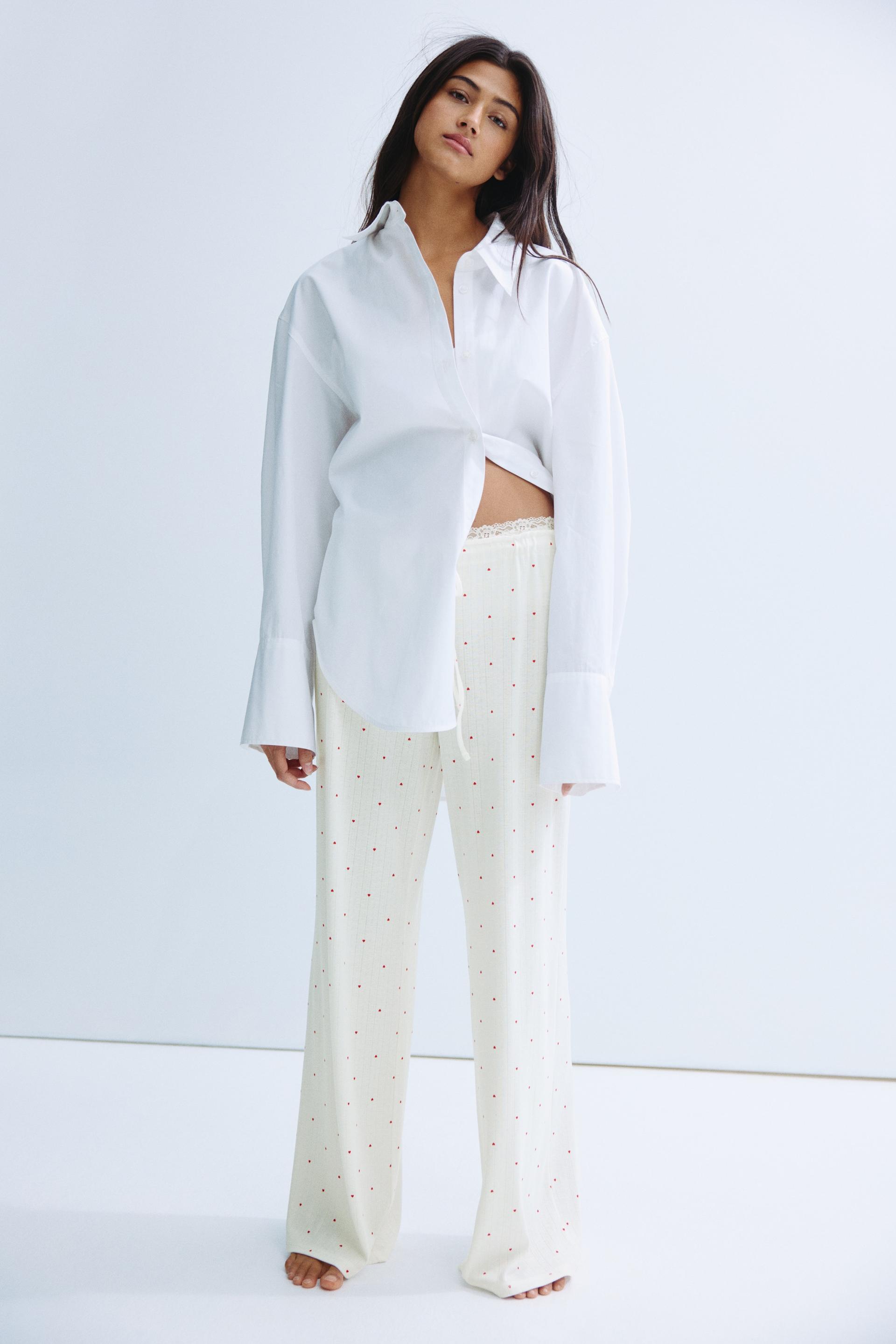 pointelle pajama pants