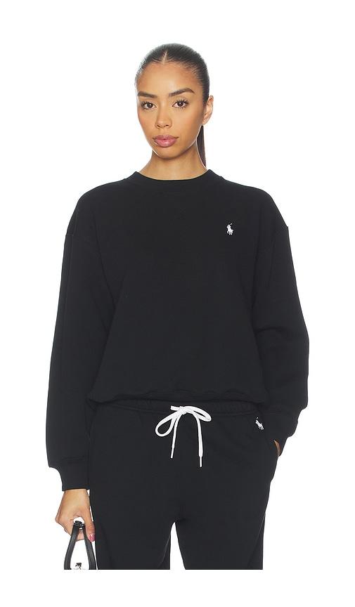 polo ralph lauren arctic fleece long sleeve crew neck sweatshirt in black. - size m (also in xs, s)