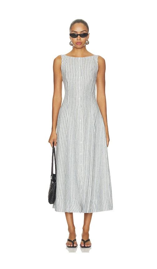 polo ralph lauren boat neck sleeveless a line dress in navy. - size 2 (also in 4)