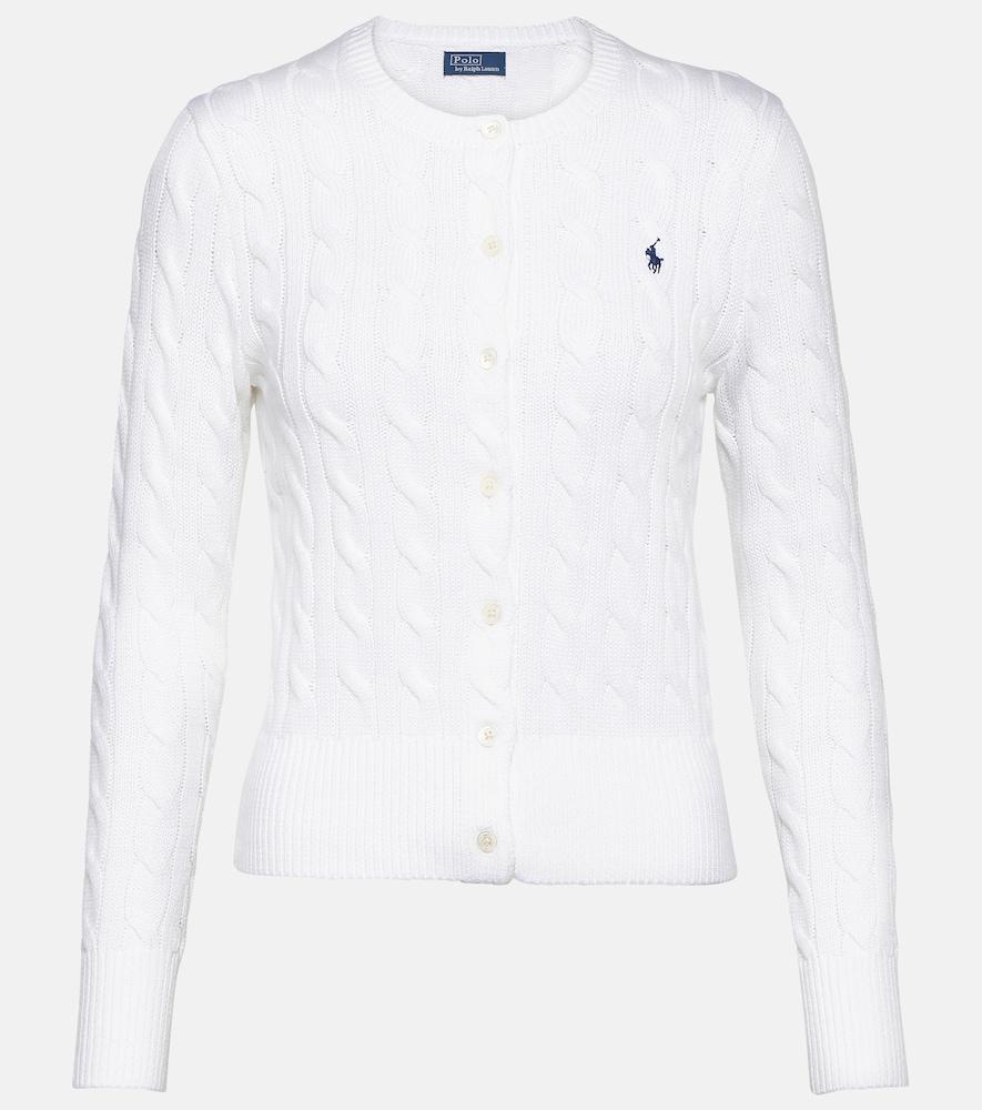 polo ralph lauren cable-knit cotton cardigan