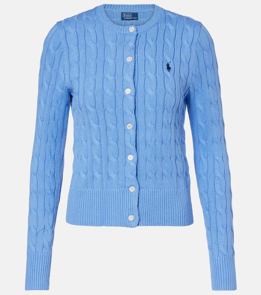 polo ralph lauren cable-knit cotton cardigan