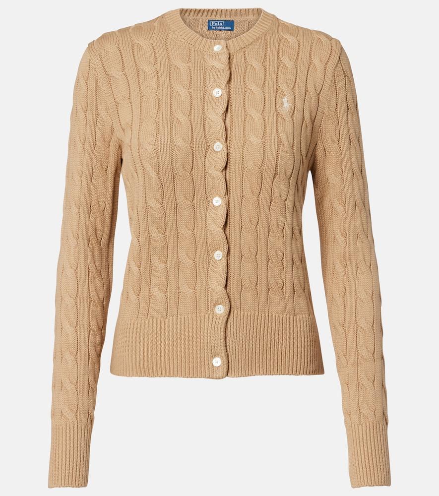 polo ralph lauren cable-knit cotton cardigan