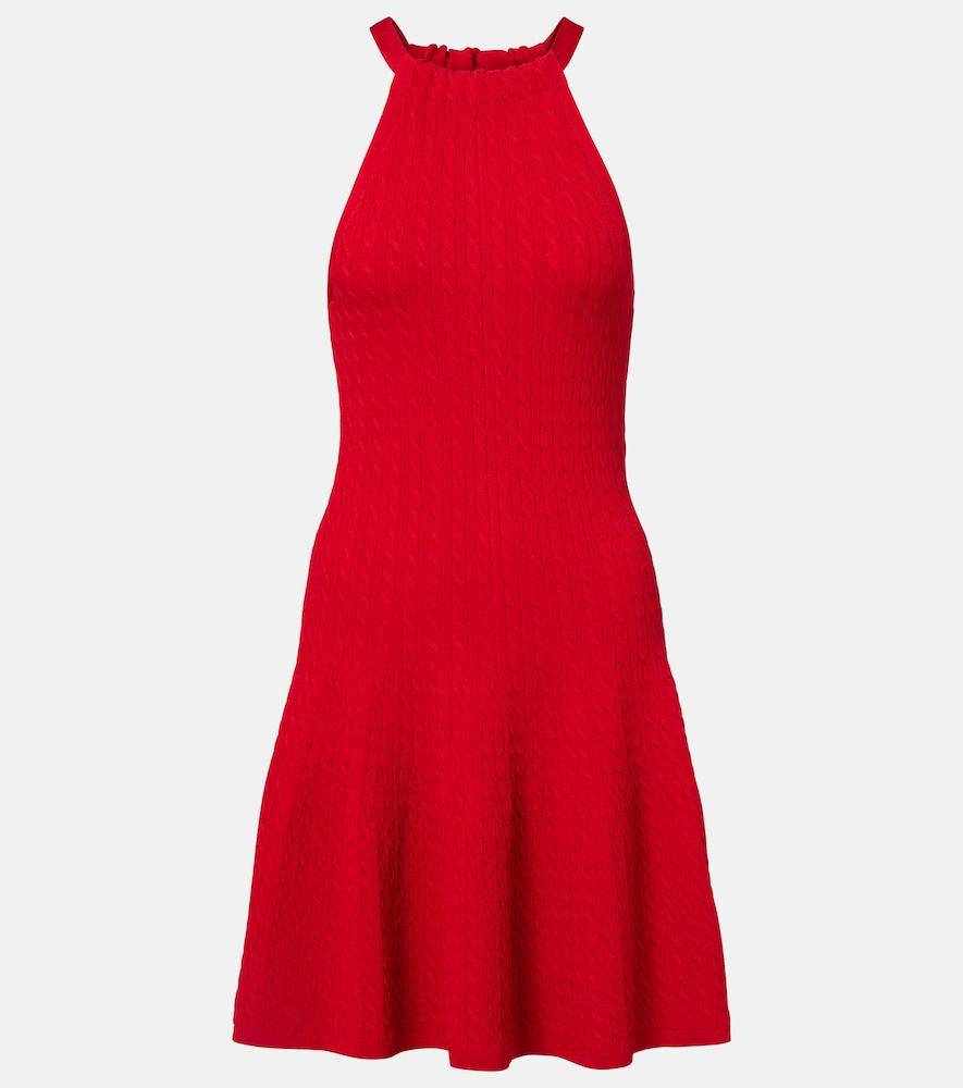 polo ralph lauren cable-knit minidress