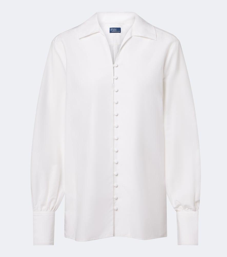 polo ralph lauren cotton and silk blouse