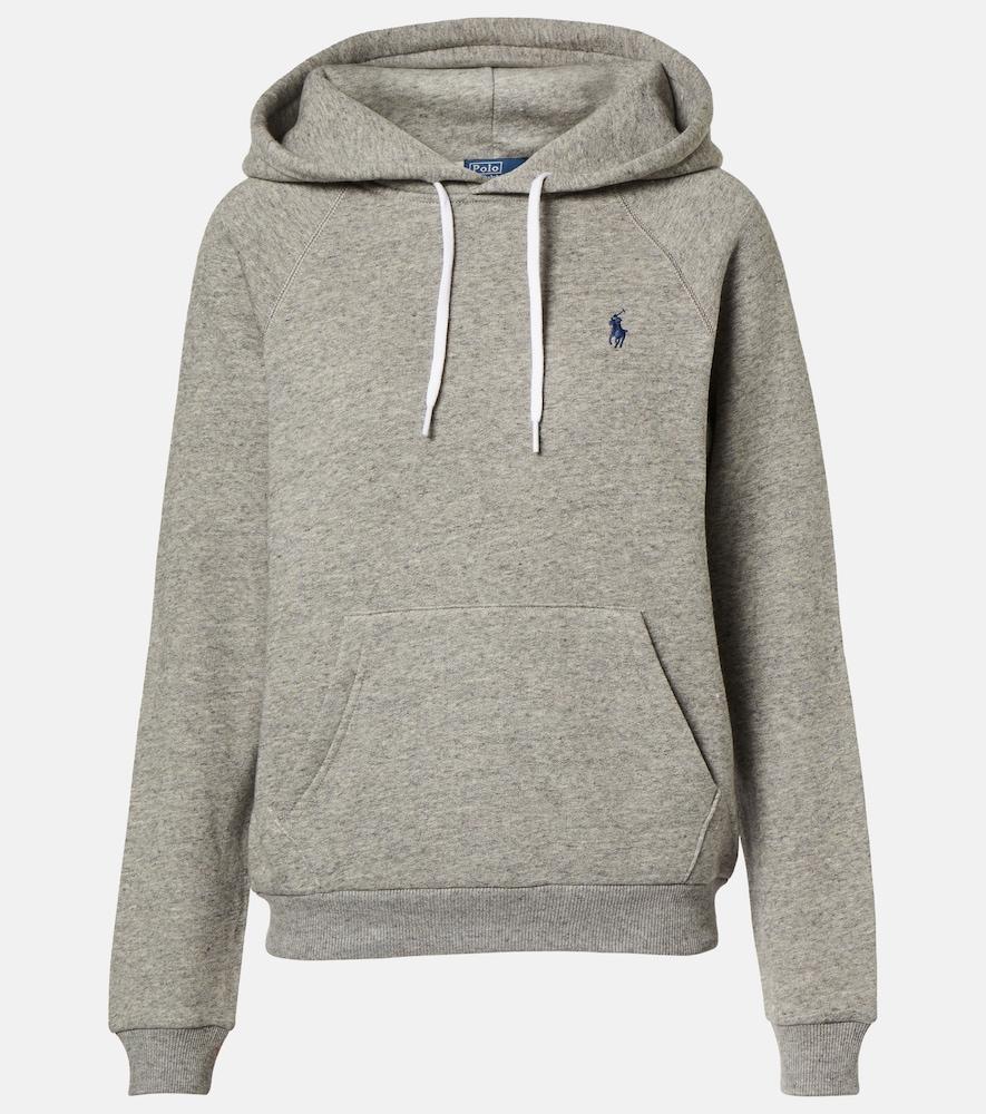 polo ralph lauren cotton-blend jersey hoodie
