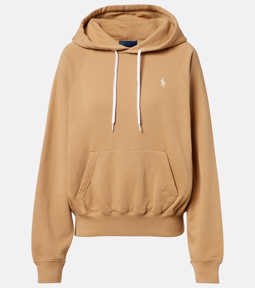 polo ralph lauren cotton-blend jersey hoodie