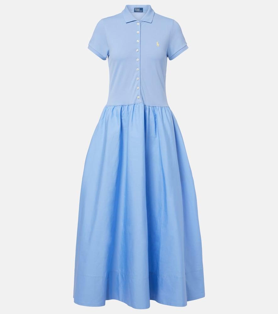 polo ralph lauren cotton-blend shirt dress