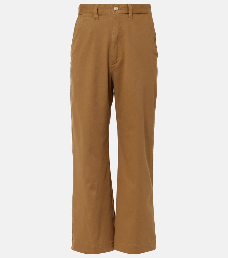 polo ralph lauren cropped cotton-blend chinos