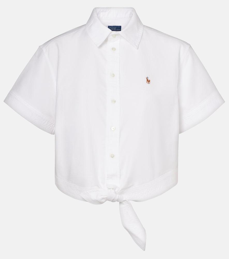 polo ralph lauren cropped cotton shirt