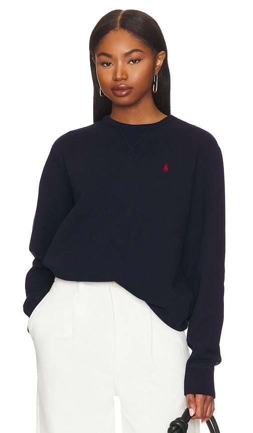 polo ralph lauren fleece sweatshirt in blue. - size l (also in xl)