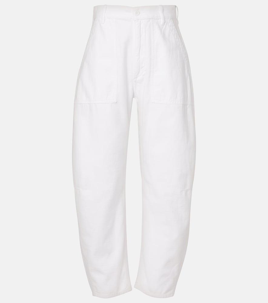 polo ralph lauren high-rise barrel-leg jeans