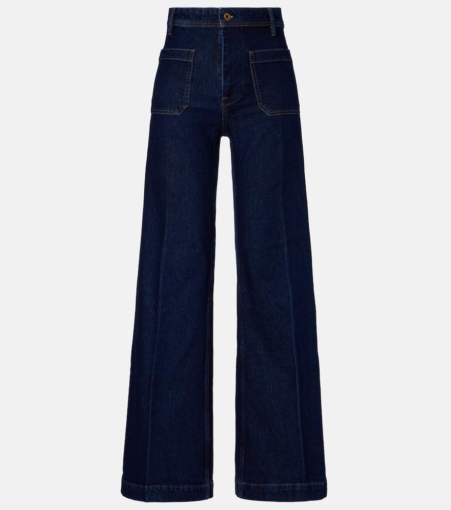 polo ralph lauren high-rise wide-leg jeans