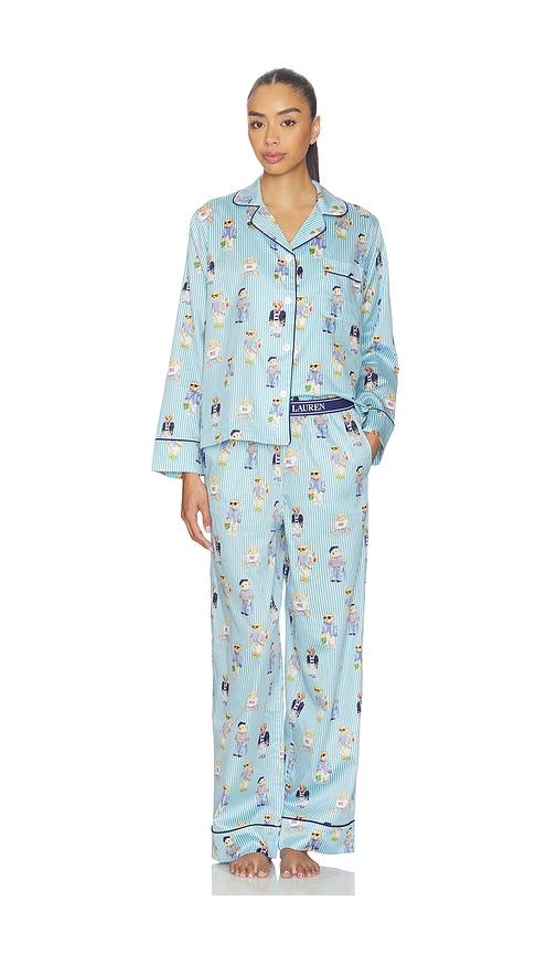 polo ralph lauren intimates madison pj set in blue. - size xs (also in xxs)