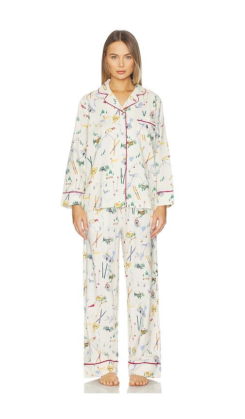 polo ralph lauren intimates madison pj set in ivory. - size l (also in s, xs)