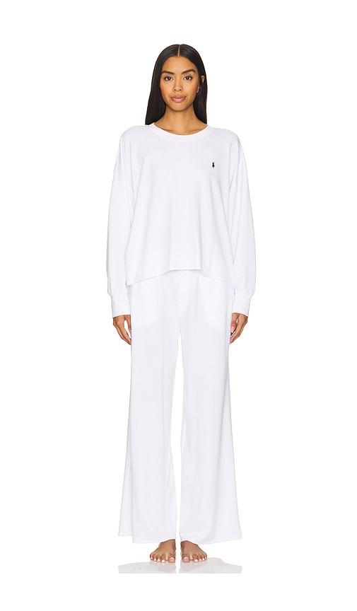 polo ralph lauren intimates pajama set in white. - size m (also in s)