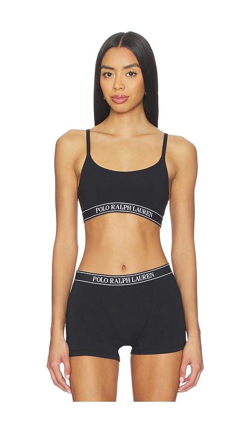 polo ralph lauren intimates scoop bralette in black. - size l (also in s)