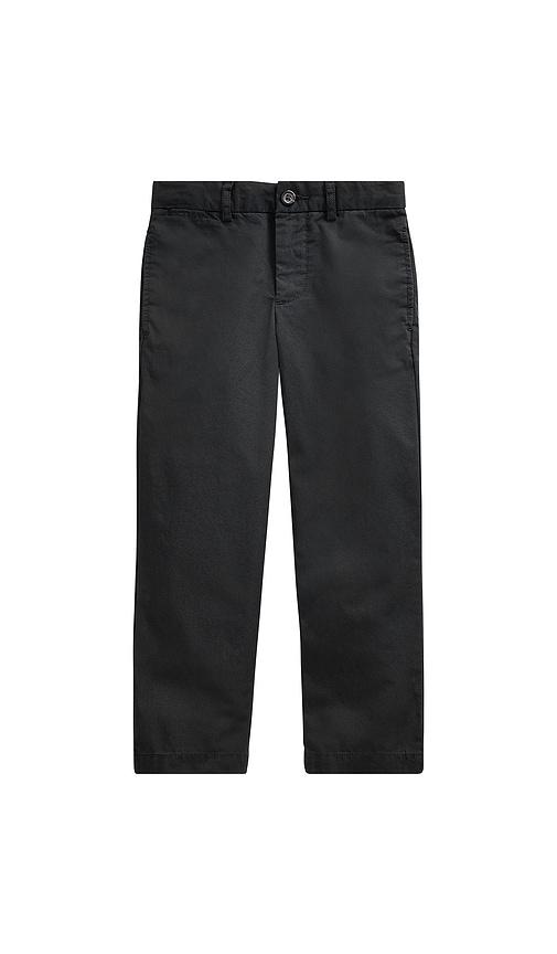 polo ralph lauren kids slim fit cotton chino pant in black. - size 3 (also in 6, 4, 5, 7)