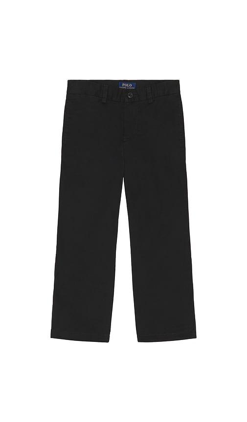 polo ralph lauren kids slim fit cotton chino pant in black. - size 3 (also in 6, 4, 5)