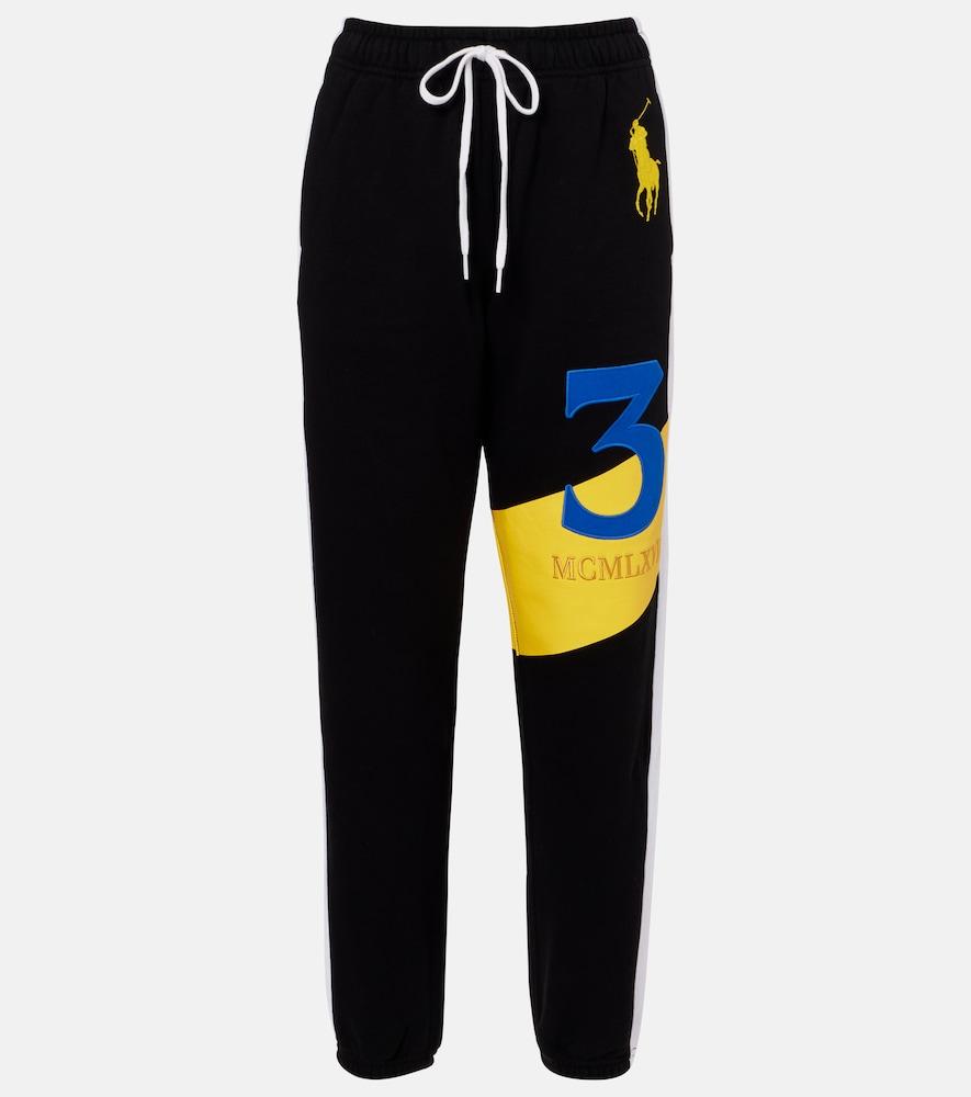 polo ralph lauren logo cotton-blend fleece sweatpants