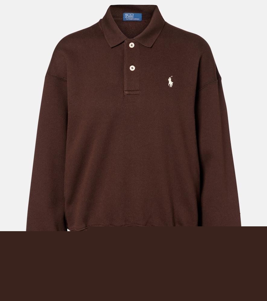 polo ralph lauren logo cotton-blend fleece sweatshirt