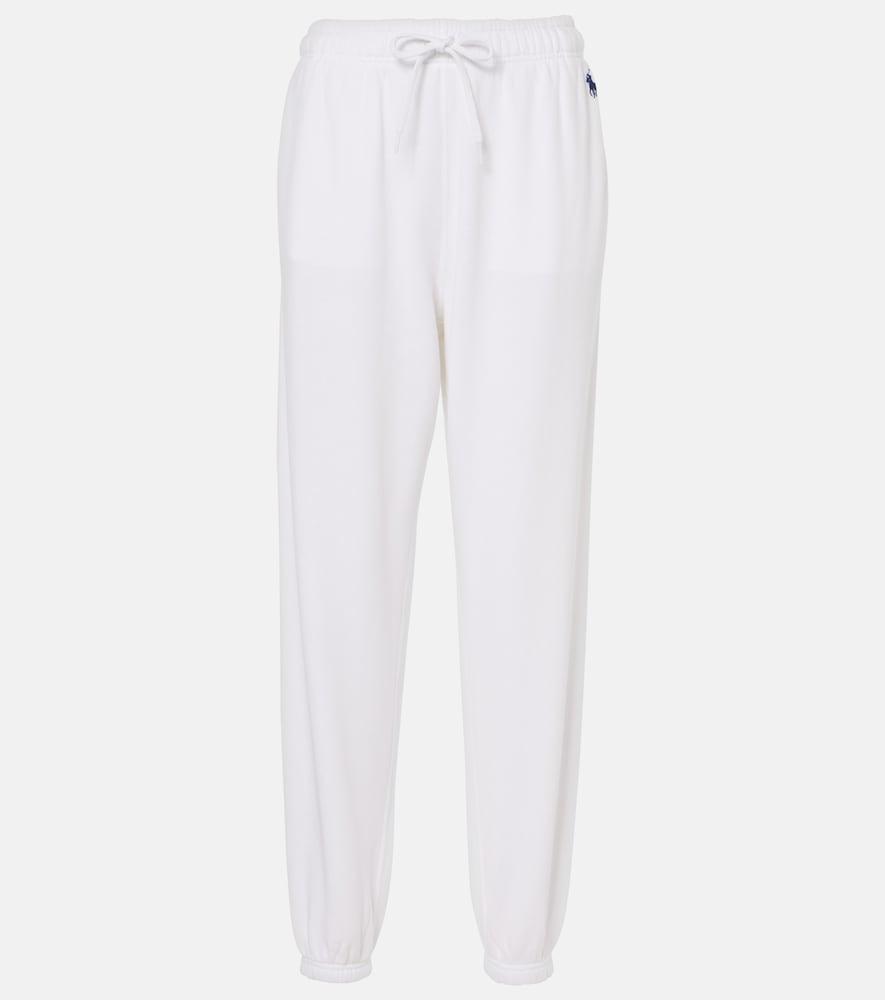 polo ralph lauren logo cotton fleece sweatpants