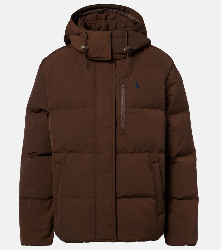 polo ralph lauren logo quilted down jacket