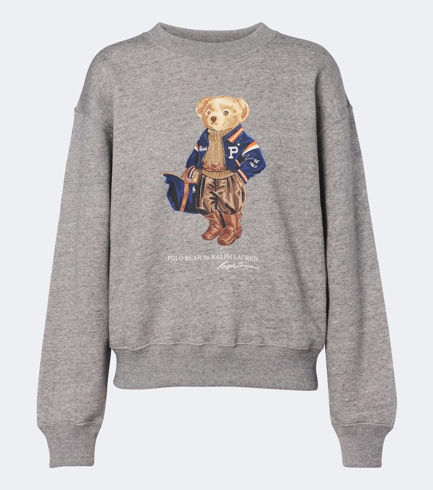 polo ralph lauren polo bear cotton-blend sweatshirt